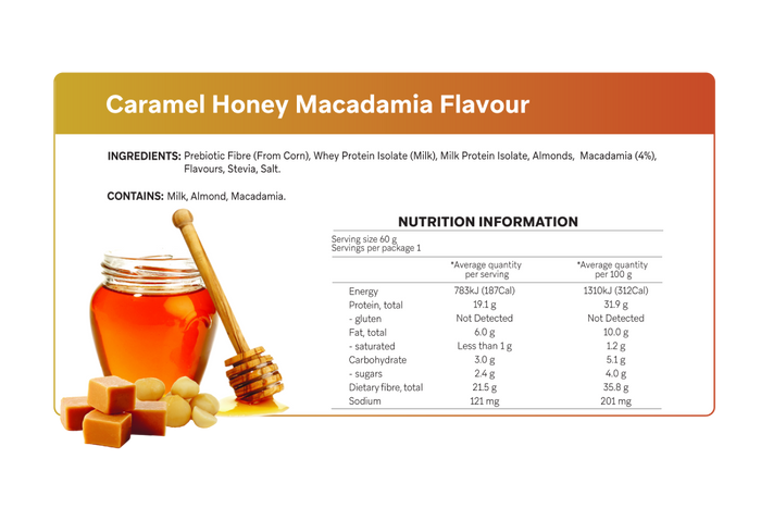 Caramel Honey Macadamia Smart Bar | Smart Bars for health conscious